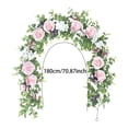 thumbnail image 3 of 5.9ft Artificial Rose Vine Garland with Pink Roses & Hydrangeas, Flower Garland with Eucalyptus for Wedding Arch, Backdrop, Table Centerpieces, Wall and Home Decor, 3 of 6