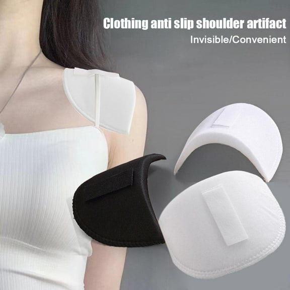 Removable No-Sew Shoulder Pads - Thick Sponge for Suits, Blazers & Casual Outfits (1 Pair)