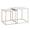 White, variant on Square Nesting Coffee Table Set of 2, Modern Lightwood Metal Frame Center Side Coffee Table for Living Room Patio Bedroom Small Spaces White