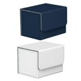 thumbnail image 1 of koolsoo 2 Pcs Boîte de Deck de Cartes à Collectionner Étui de Rangement Cartes Jouet TCG Bleu Foncé Blanc, 1 of 8