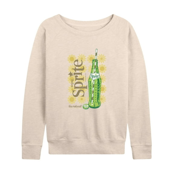 Sprite - Bottle Daisy Pattern - Women's Lightweight French Terry Long Sleeve Shirt