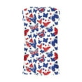 thumbnail image 5 of SOOMLON Red White and Blue Athletic Tank Tops for Women Butterfly Distressed Patriotic Shirts Crew Neck Usa Flag Tops Sleeveless Flowy T-Shirt Striped Stars Tee Blouse Clothes, 5 of 5