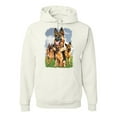 thumbnail image 1 of Wild Bobby, German Shepherd Dog Animal Pet Lover, Dog Lover, Unisex Graphic Hoodie Sweatshirt, White, 3XL, 1 of 3