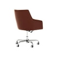 thumbnail image 2 of BBF - Chaise - Boîte - Dossier Moyen - Accoudoirs - Inclinaison - Pivotante - Cuir Reconstitué - Cerisier Récolte, 2 of 9