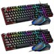 thumbnail image 4 of Juegos de teclado mecánico con cable retroiluminado con LED Rgb para juegos + juegos de ratón para PC y portátil, 4 of 5