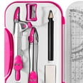 thumbnail image 3 of lingyoucraft Math Geometry Set Protractor Ruler Pencil for Pink, 3 of 8