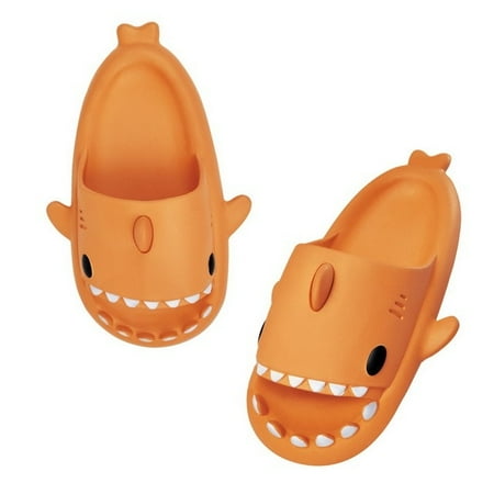 

QWZNDZGR VIP New Shark Slippers Women Summer Lovely Flip Flops Woman Slides Outdoor Shoes Men Couple Eva Soft Slippers Home Shark Slides