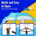 thumbnail image 3 of Pop Up Beach Tent Sun Shelter – Easy Set up in 3S Instant, Tents for 4/5 Person Beach Umbrella Sun Shelter Shade, UV 50+ Protection, Wind Resistant, Lightweight Portable Baby Tents Shade for Family, 3 of 8