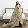 thumbnail image 3 of MiddleEarth Map Flannel Blanket Bedding Fleece Blanket Soft Thow Blankets Air Conditioning Blanket For Sofa Couch Living Room, 3 of 5