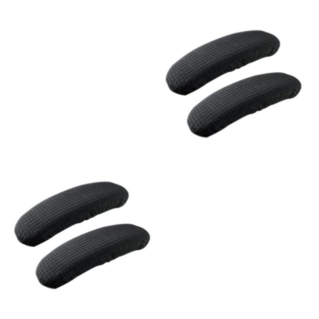 Baohd Soft And Comfortable Office Chair Armrest Covers Dustproof Wide Application Wear-resistant Polyester black 2Set