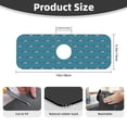thumbnail image 2 of Xecao Cartoon Whale for Kitchen Sink Splash Guard Faucet Mat , Faucet Guard & Draining mat, (15" X 5.5" ), 2 of 7