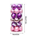 thumbnail image 3 of Christmas Tree Ornaments, Sparkling Baubles, 24PCS Plastic Christmas Decoration Balls, Big 6cm High Quality Holiday Decor for Hotels Restaurants Offices Buildings, 3 of 5