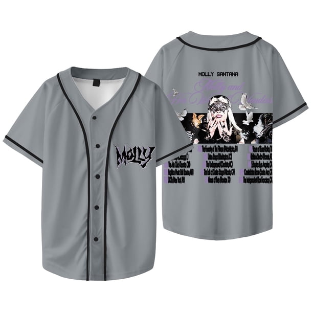 Molly Santana Molly y su Tour de la Semana de las Maravillas, chaqueta de béisbol, camiseta, camisetas de manga corta Unisex,Style 9,S