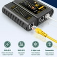 thumbnail image 3 of Portable M469D Networking Cable Tester RJ45 RJ11 LAN Telephone Line Tester, 3 of 8
