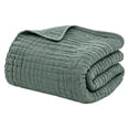 thumbnail image 2 of Yeciiwht Soft Gauze Blanket Breathable Lightweight Cotton Muslin Blankets Throw Blanket for Bed, Couch & Sofa, Cozy All-Season Home Blanket 59*51, 2 of 9