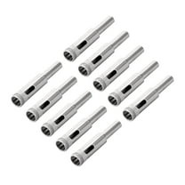 Uxcell 10mm Diamond Glass Hole Saw Core Drill Bits Nickel Plated 10 Pack