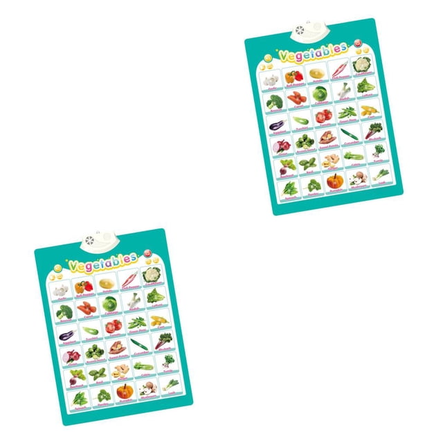 Yuarrent Póster parlante en inglés con sonido del alfabeto, tabla de pared interactiva, juguete educativo temprano suave para niños, hogar, Tipo5 2Conjunto
