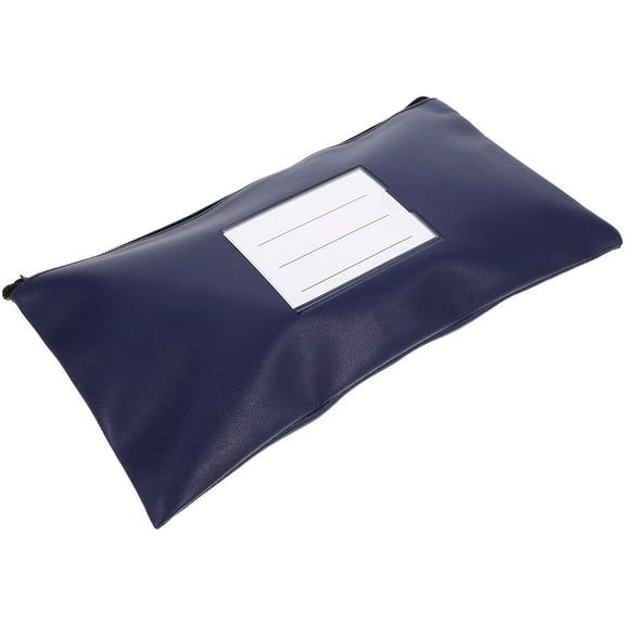Raindrops 1Set Money Wallet Pouch for Cash and Documents with Zipper in Navy for Men and Women Business