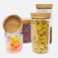 thumbnail image 3 of Linen Chest JS GOURMET Glass Containers with Bamboo Lids, Set of 4, 3 of 3