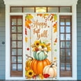 thumbnail image 4 of It’s Fall Y’all Door Cover Thanksgiving Backdrop Pumpkin Sunflower Baby Cow 71x35 Inch Cute Autumn Banner for Porch Wall Decor Fall Farm Party Photo Booth Props, 4 of 6