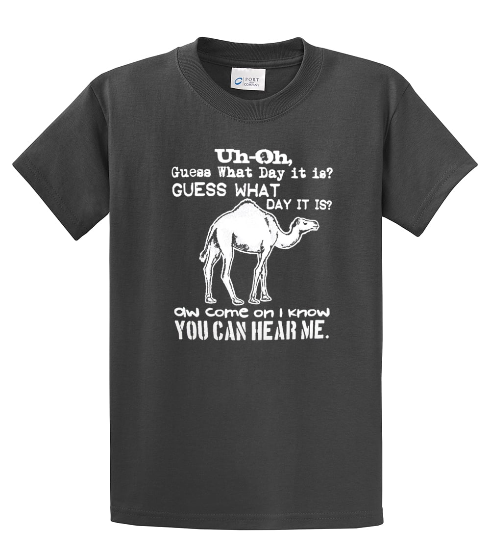 Funny Camel Youth Tee Shirt Guess What Day It is Hump Day Military Yl - Afbeelding 15 van 58