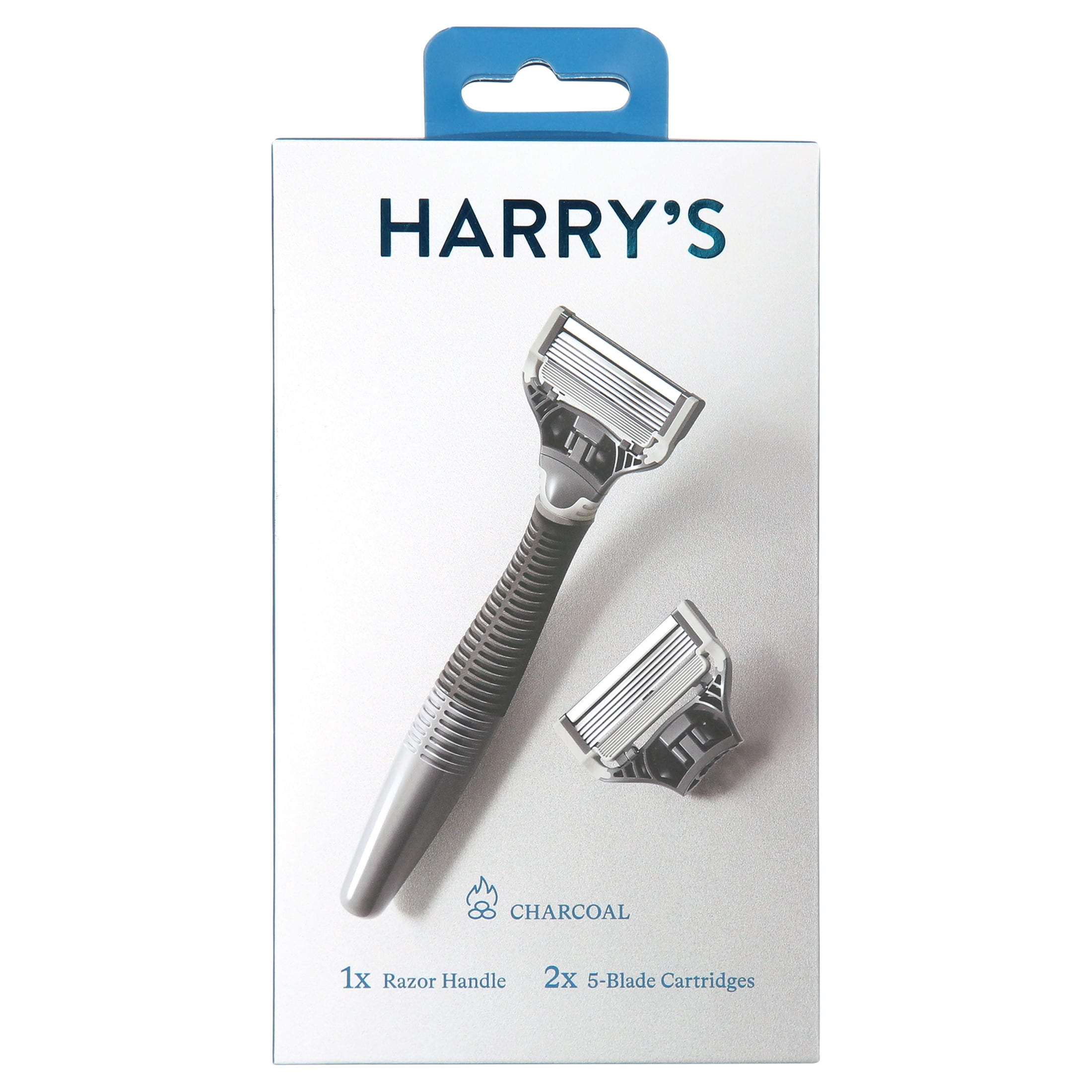 Harry's Rasoir pour Hommes avec 2 Recharges de Lames de Rasoir, Gris Anthracite