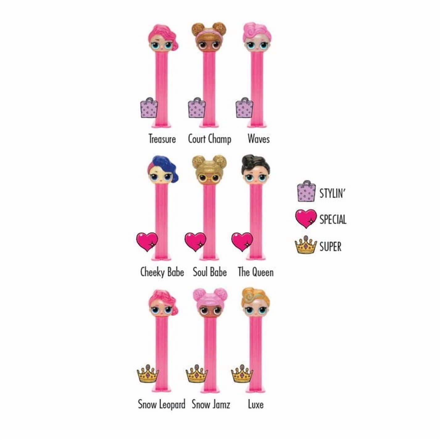 PEZ LOL! Surprise Mystery Candy Dispenser - 12 Count Display Pack