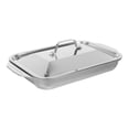 thumbnail image 2 of Miangastore Stainless Steel Baking Tray: Deep Rectangular Roasting Pan For Home Family Gatherings - High-Temperature Resistant Serving Tray, 2 of 8