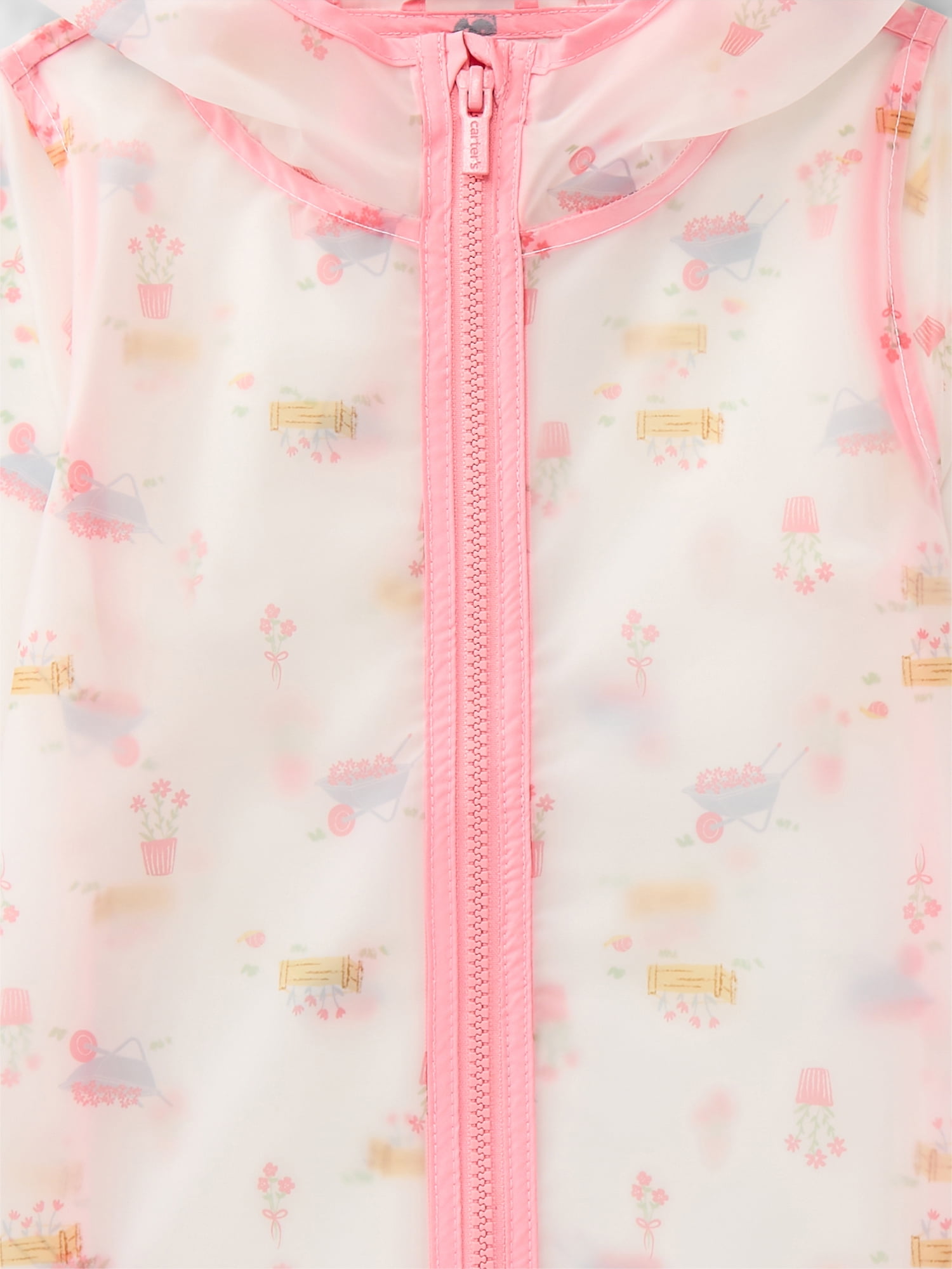Carter's Child of Mine Toddler Clear Rain Jacket with Hood, Sizes 12M-5T