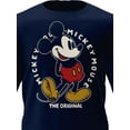 thumbnail image 2 of Disney Mickey Mouse Navy Adult Tee Shirt, XS-2XL (Unisex), 2 of 4
