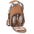 thumbnail image 1 of Picnic Plus PSM-229CM Brava Wine & Cheese Backpack Set holds 2 Bottles - Camel Suede, 1 of 1