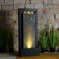 thumbnail image 3 of Zinc Metal Fountain with LED Lights - Serenity in Motion, 3 of 5