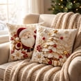 thumbnail image 4 of Christmas Throw Pillow Covers 18x18 Inch Set of 4 for Winter Holiday Sofa Couch Decoration, S, 4 of 6