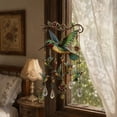 thumbnail image 3 of Graceful Hummingbird Wind Chime Goldfinch Bird Acrylic Wind Chime Suncatcher with Crystal Beads, Metal Hanging Decor for Garden Patio Window Indoor Outdoor Gift, 3 of 6