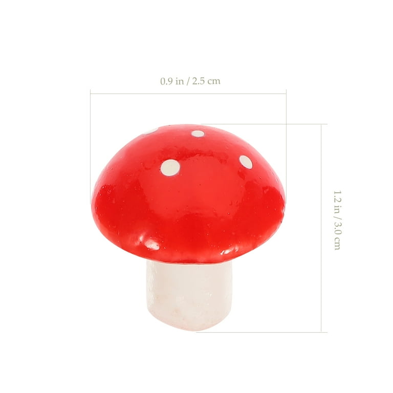 60Pcs Miniature Mushroom Fake Foam Mushrooms Micro Landscape