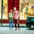 thumbnail image 6 of MERIGLARE 2x 1/64 Scale People Figure,Tiny People Model,Collectibles,DIY Crafts Miniature Diorama Figures for Scenery Landscape Layout , Street Combination, 6 of 8