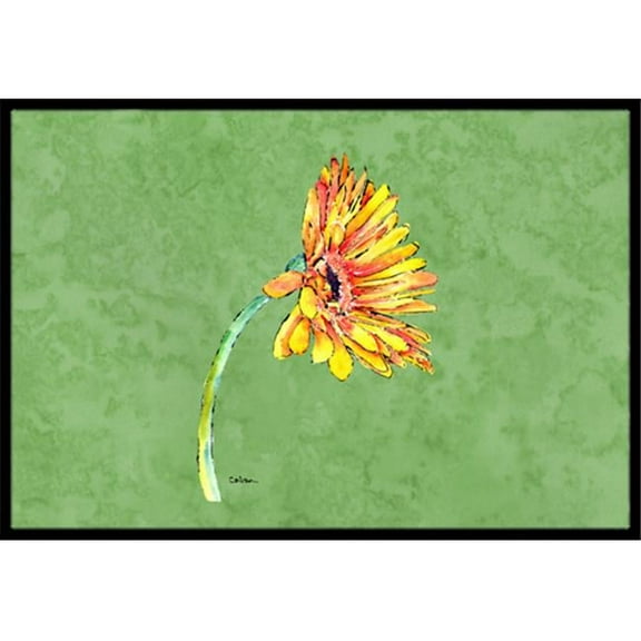 24 x 36 in. Gerber Daisy Orange Indoor Or Outdoor Doormat