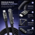 thumbnail image 6 of 2pcs 240W Fast Charging Data Cable - USB-C to USB-C High-Speed Sync & Charge Cord, Free Durable Design, Universal Compatibility for Phones/Laptops, Reliable Power Delivery Cable, Multicolor, 6 of 8