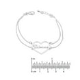 thumbnail image 4 of Personalized 7-inch Double Chain Heart-Shaped Name Bracelet, 4 of 4