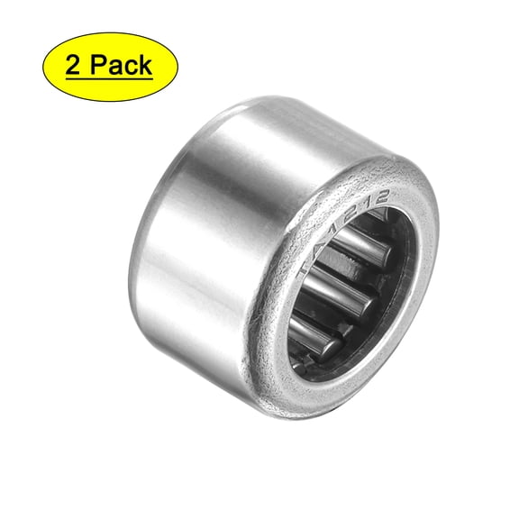 TA1212 Needle Roller Bearing 12mm Bore 19mm OD 12mm Width Chrome Steel Open End 2pcs