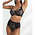 thumbnail image 4 of Women's Pour Moi 21702 Dark Romance Underwire Bra (Black/Pink 38HH), 4 of 4
