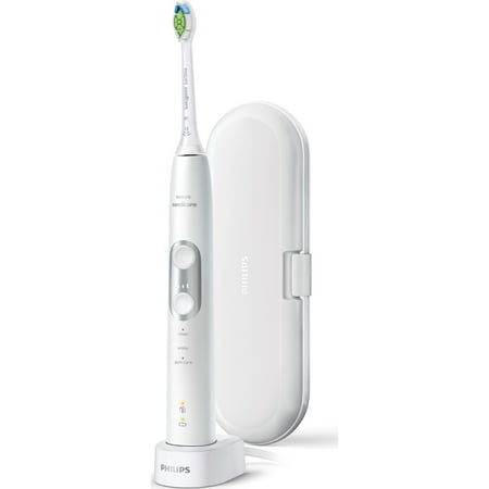 Philips Sonicare ProtectiveClean 6100 Whitening Rechargeable electric toothbrush with pressure sensor and intensity settings, White