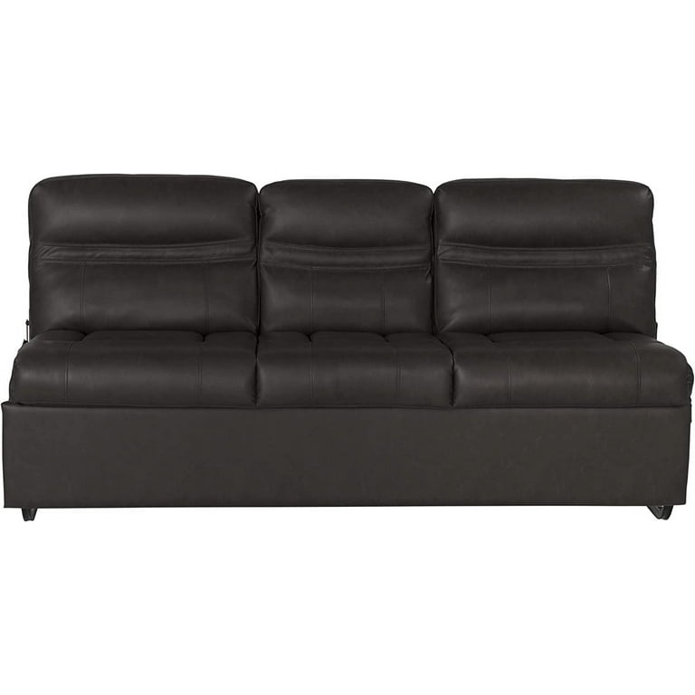 Leather jackknife sale sofa