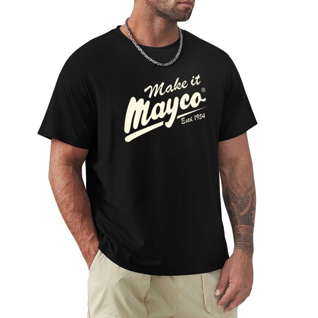 Vintage Make it Mayco Estd 1954 camiseta moda coreana pesas pesadas camisetas lisas hombres