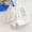 White, variant on MGDXOX Girls Casual Twill Shorts Elastic Waist Loose Solid Color Shorts with Side Pockets Soft Lightweight Bottoms for Summer Daily Wear and Outdoor Activities Khaki 4 Years