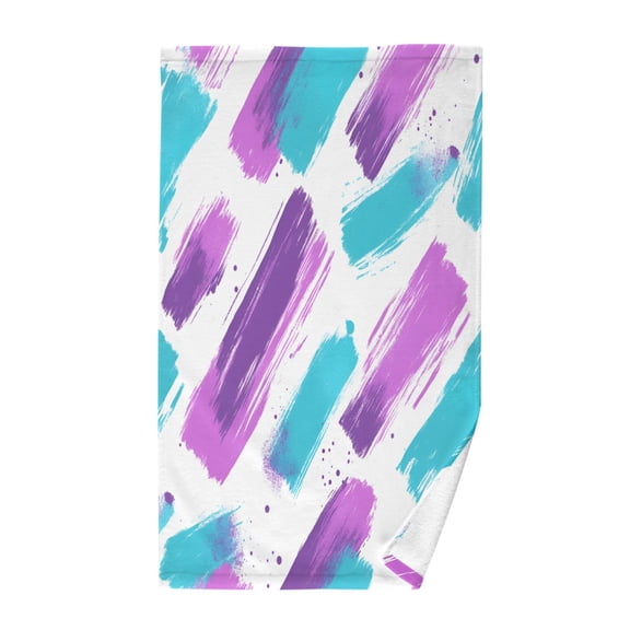 Yayeee 100% Cotton Hand Towels for Bathroom 16" x 28" Soft Absorbent Kitchen Towel, Purple Drawing