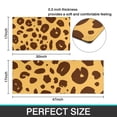 thumbnail image 7 of Yellow and Brown Of Leopard Print Kitchen Rugs Sets Of 2,Anti Fatigue Kitchen Mat Rugs Non Slip Washable,Decorative Kitchen Floor Mats for Kitchen,Sink,Laundry,17"x30"+17"x47", 7 of 7