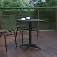 thumbnail image 4 of Flash Furniture Mellie 23.5'' Black Square Metal Indoor-Outdoor Table with Base, 4 of 11