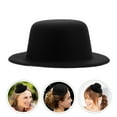 thumbnail image 4 of Dayesque Mini Hats For Crafts Doll Miniature Mini Formal Craft Small Fabric Ornaments Hat for DIY Crafts Doll Decoration Accessories Black, 4 of 9