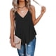 thumbnail image 4 of Camisetas de tirantes con cuello en V holgado para mujer, camisetas sin mangas informales de verano, camisetas holgadas, 4 of 6